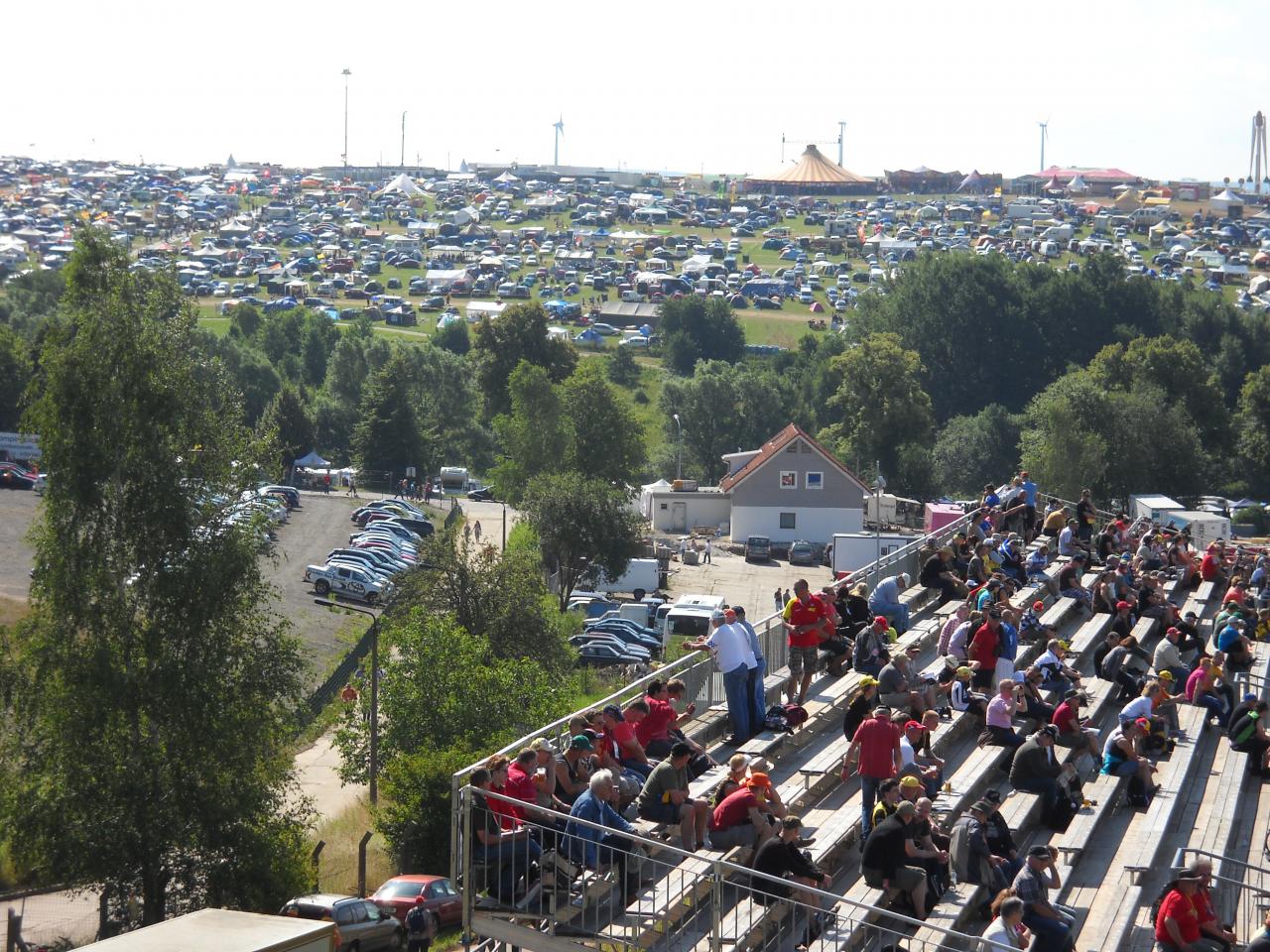 Vue sur le camping