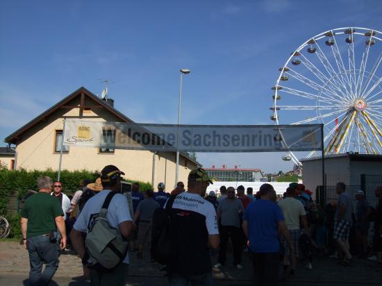 Arrivée au Sachsenring